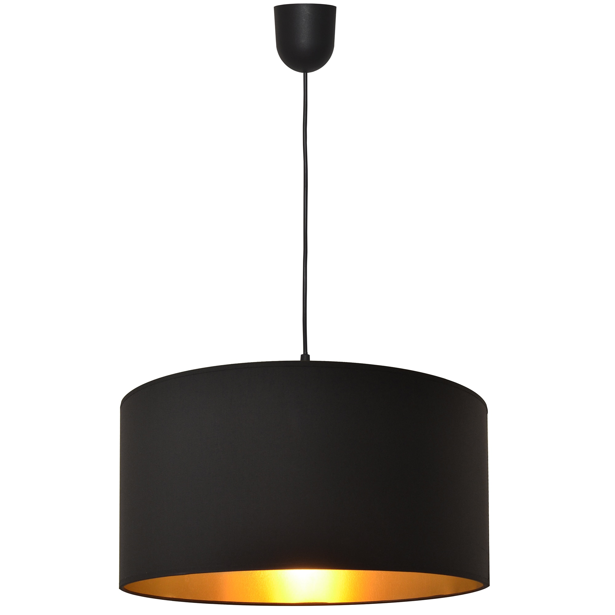 Lustra HELAM, ALBA, Negru/Auriu, 1xE27