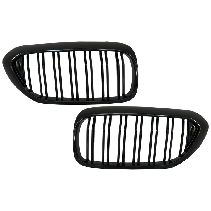 Középső vese hűtőrács BMW 5 Series G30 G31 Sedan Touring 2017-től modellekhez, dupla csíkos M Design ZongorafeketeKompatibilis:BMW 5 Series G30 Sedan 2017-tőlBMW 5 Series G31 Touring 2017
