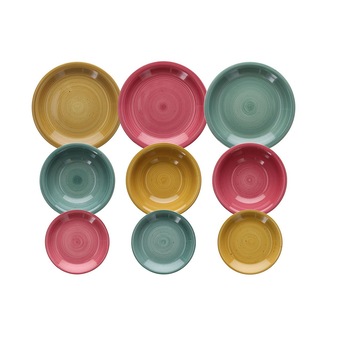 Set Farfurii 18 piese , Tognana , Ande , ceramica stoneware Set Farfurii 18 piese , Tognana , Ande , ceramica stoneware