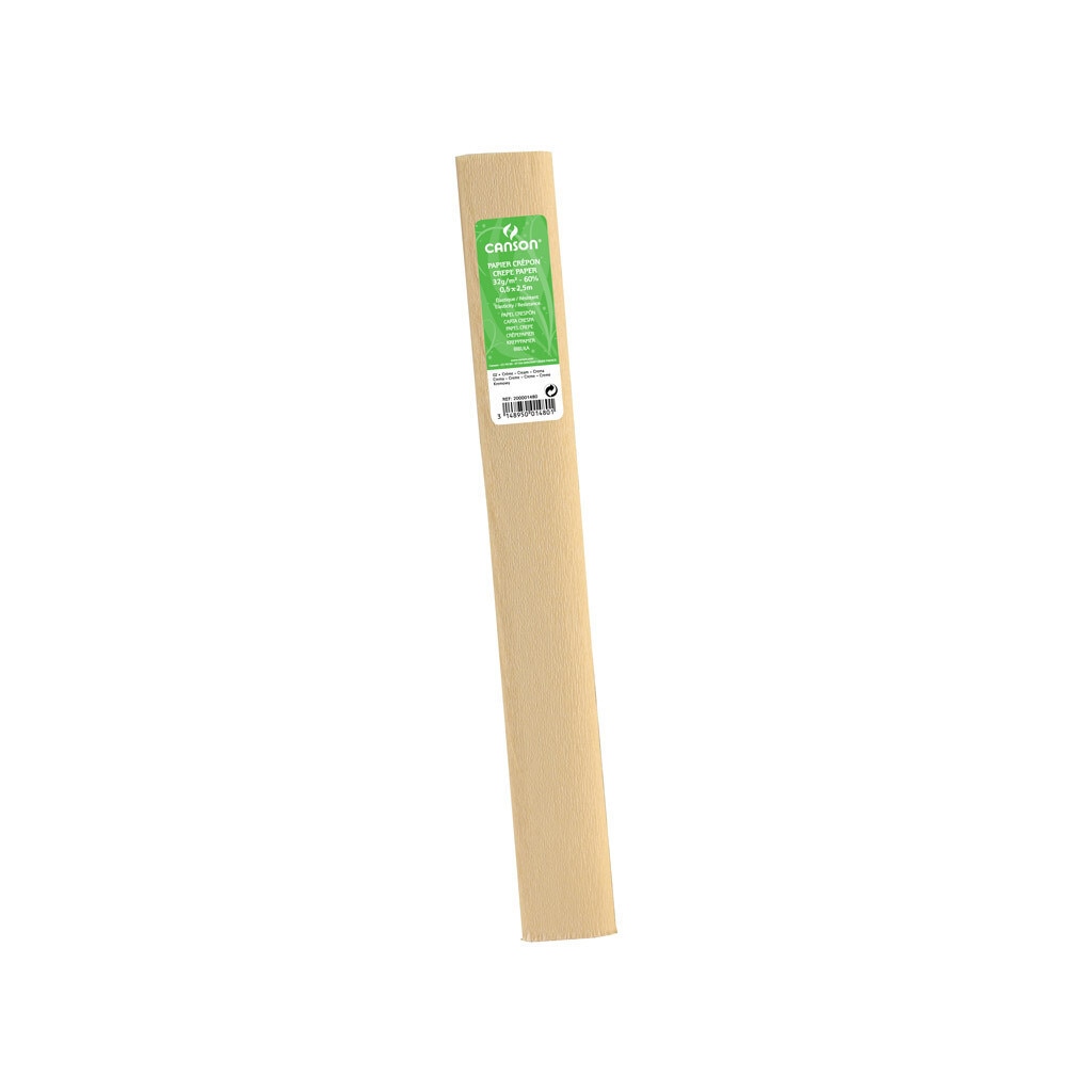 Hartie creponata CANSON standard 0,5 x 2,5m, 32g/mp, CREME (CREM)