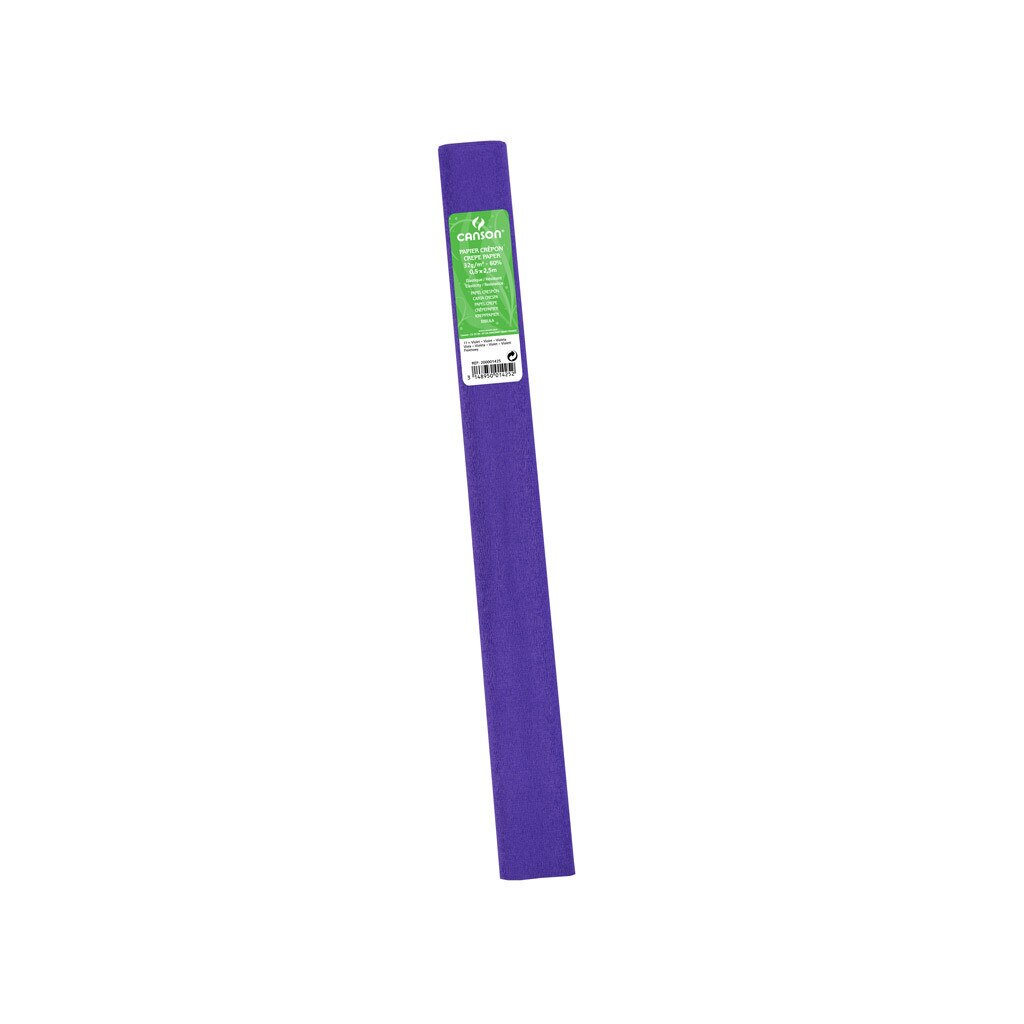 Hartie creponata CANSON standard 0,5x2,5m, 32g/mp, Violet