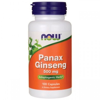 Supliment alimentar, Ginseng (500 mg), Now Foods Panax Ginseng - 100 capsule (50 doze) Supliment alimentar, Ginseng (500 mg), Now Foods Panax Ginseng - 100 capsule (50 doze)