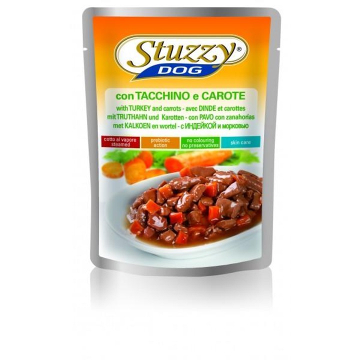 Nedves táp kutyáknak Stuzzy pulyka és sárgarépa 100 g