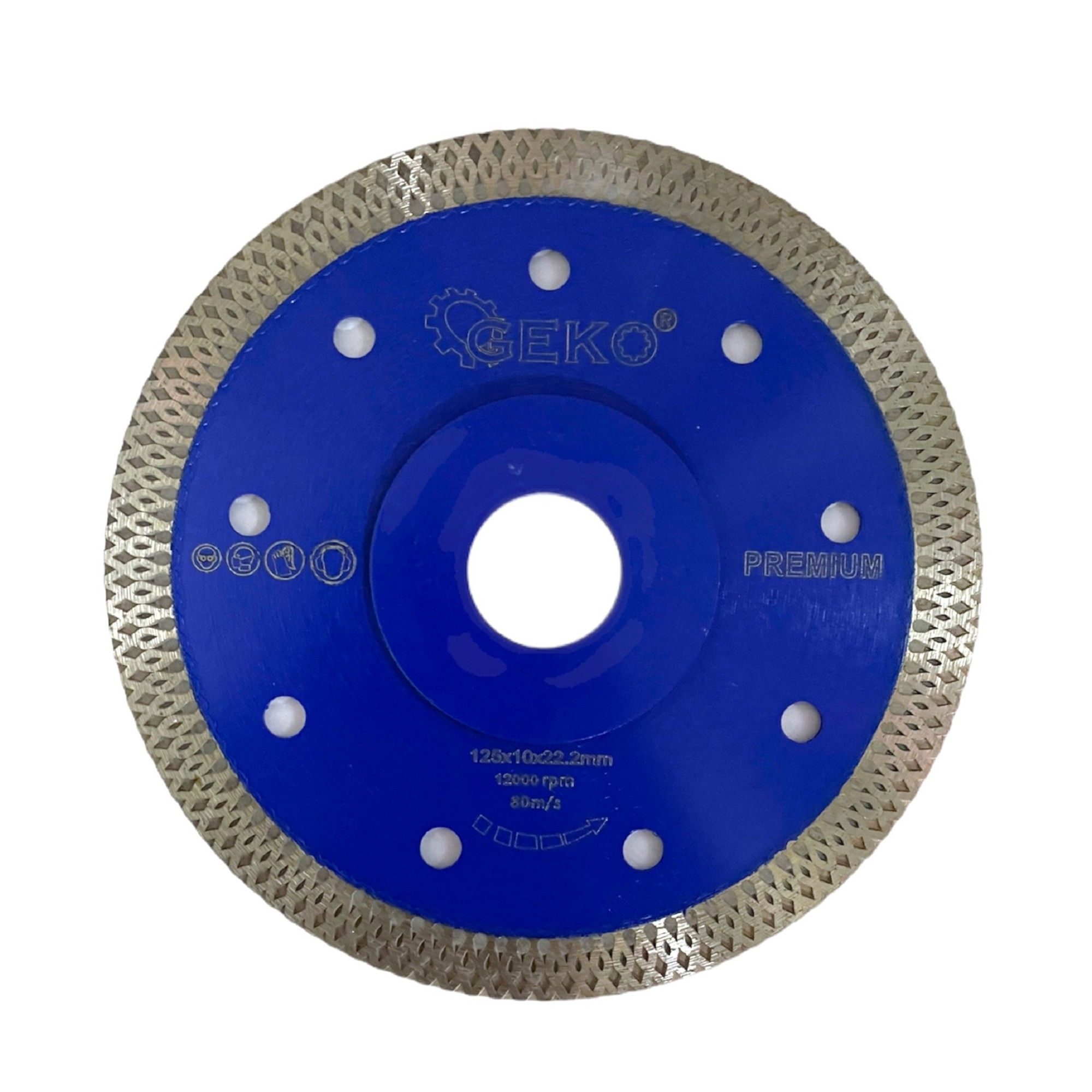 Lil Odysseus Unthinkable Disc taiere 125 x 1.2 x 22.2mm diamantat turbo pentru taiat gresie / faianta  / piatra premium, 12.000 rpm albastru - eMAG.ro