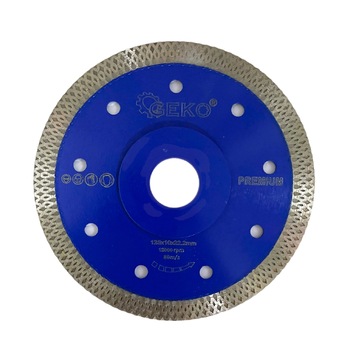 Disc taiere diamantat pentru taiat gresie / faianta / piatra premium, 125 x 1.2 x 22.2 mm 12.000 rpm albastru Disc taiere diamantat pentru taiat gresie / faianta / piatra premium, 125 x 1.2 x 22.2 mm 12.000 rpm albastru