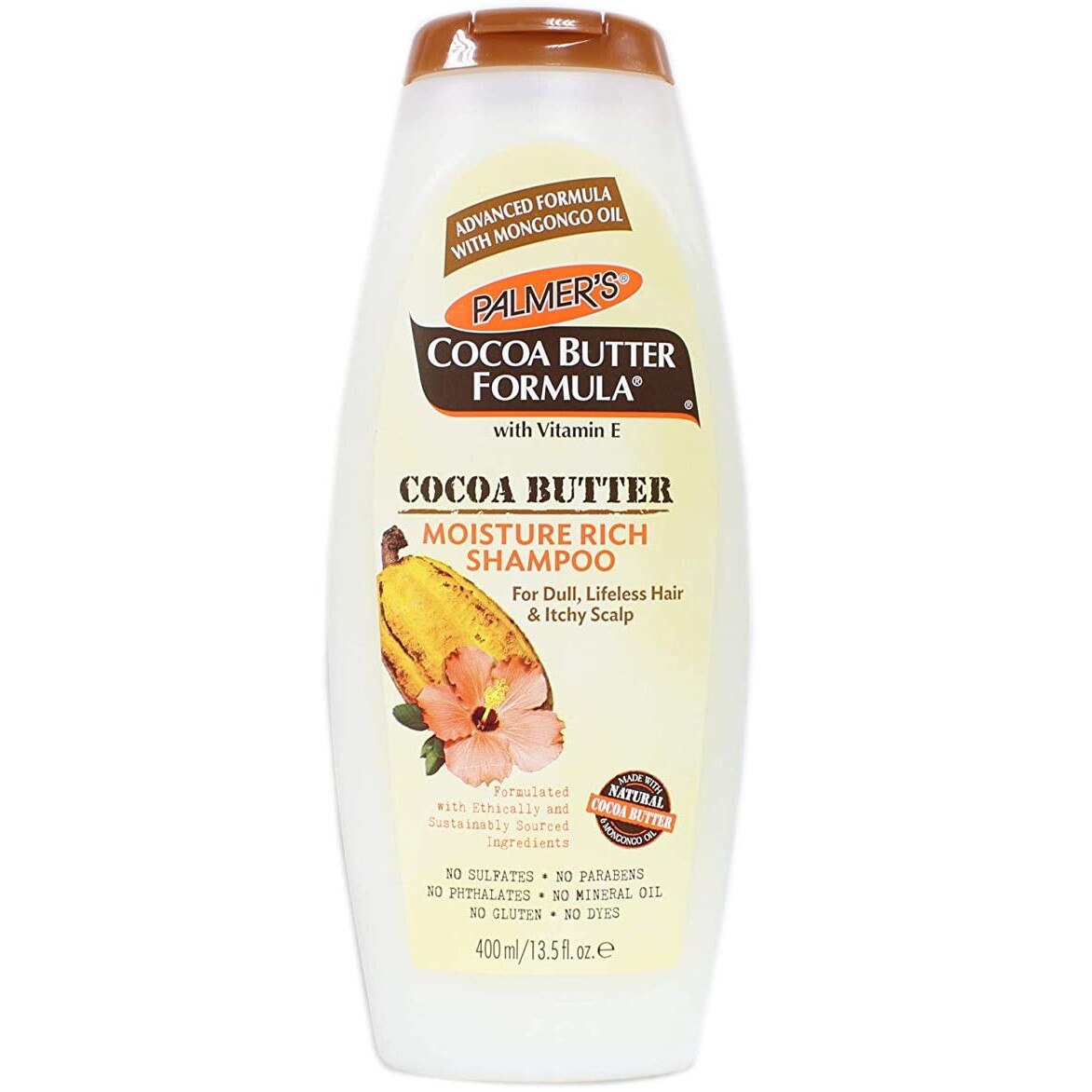 Sampon hidratant Palmer's Cocoa Butter, pentru par lipsit de vigoare si scalp iritat, 400ml