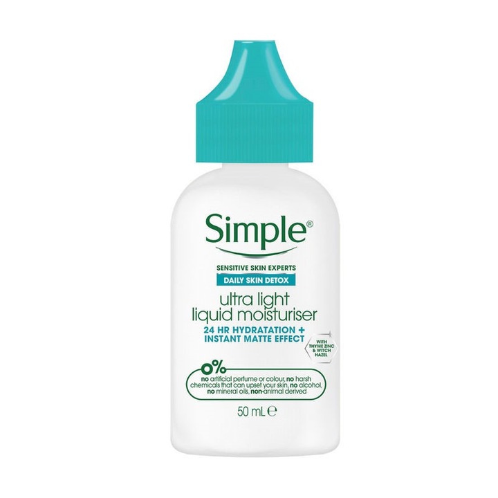 Ser hidratant Simple Ultra Light Liquid Moisturiser, 50ml