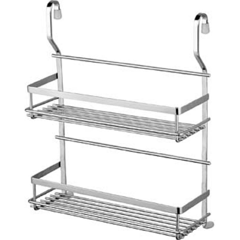 Suport condimente LIDER, 2 nivele, Gri, Otel, 32X13X40 cm