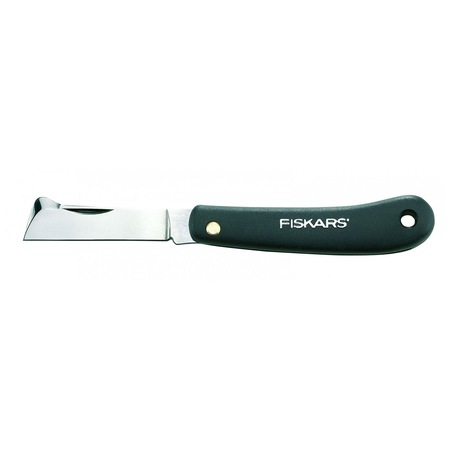 Briceag pentru altoit universal Fiskars 125900, lama otel inoxidabil si maner plastic, 50g