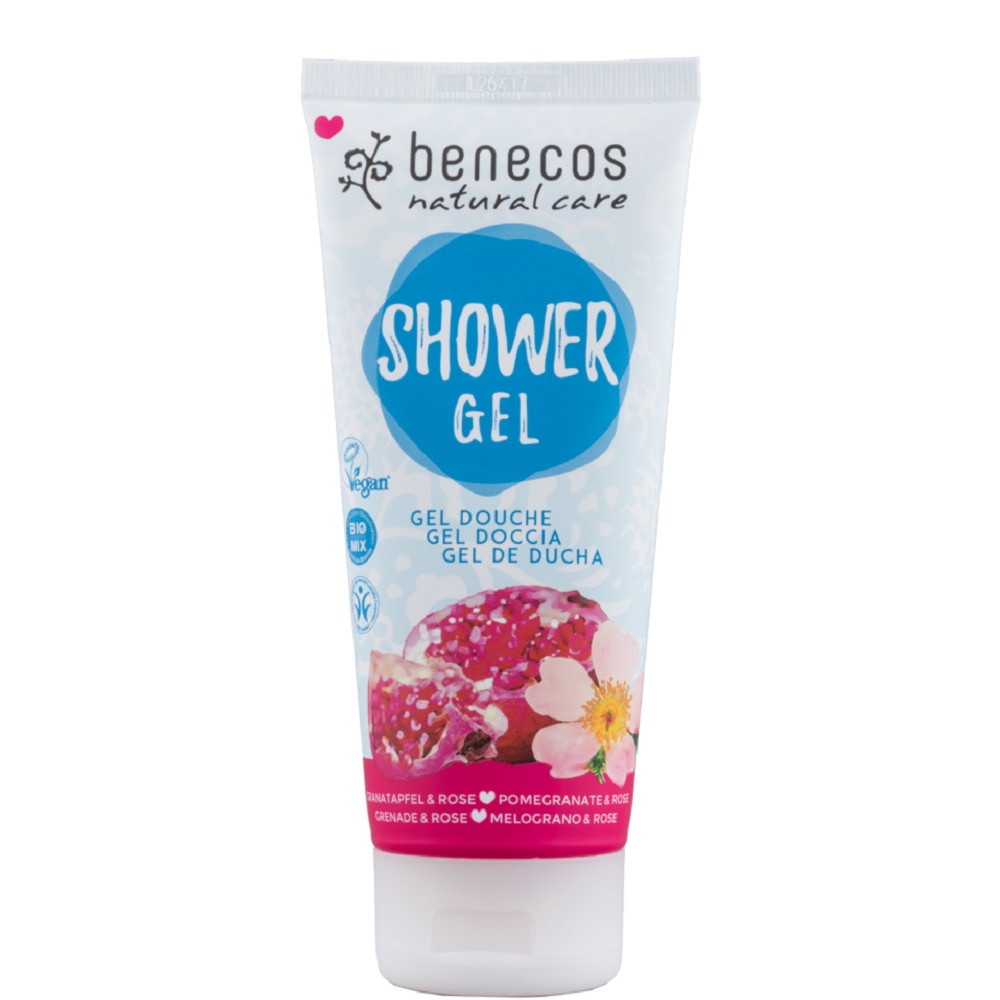 Gel de dus cu rodie si trandafir 200 ml Benecos