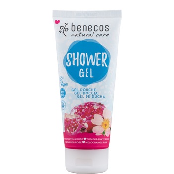 Gel de dus cu rodie si trandafir 200 ml Benecos Gel de dus cu rodie si trandafir 200 ml Benecos