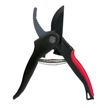Foarfeca de gradinarit cu arc si lama metalica, Rosu/Negru, 5.5 cm Foarfeca de gradinarit cu arc si lama metalica, Rosu/Negru, 5.5 cm