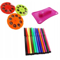 jucarie educativa proiector muzical pentru copii  printesa cu coroana include masuta 3 diapozitive cu 24 de forme diferite 12 markere  roz imagen 56_0_
0