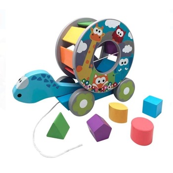 Broasca testoasa educativa din lemn, SG, 3 ani + Broasca testoasa educativa din lemn, SG, 3 ani +