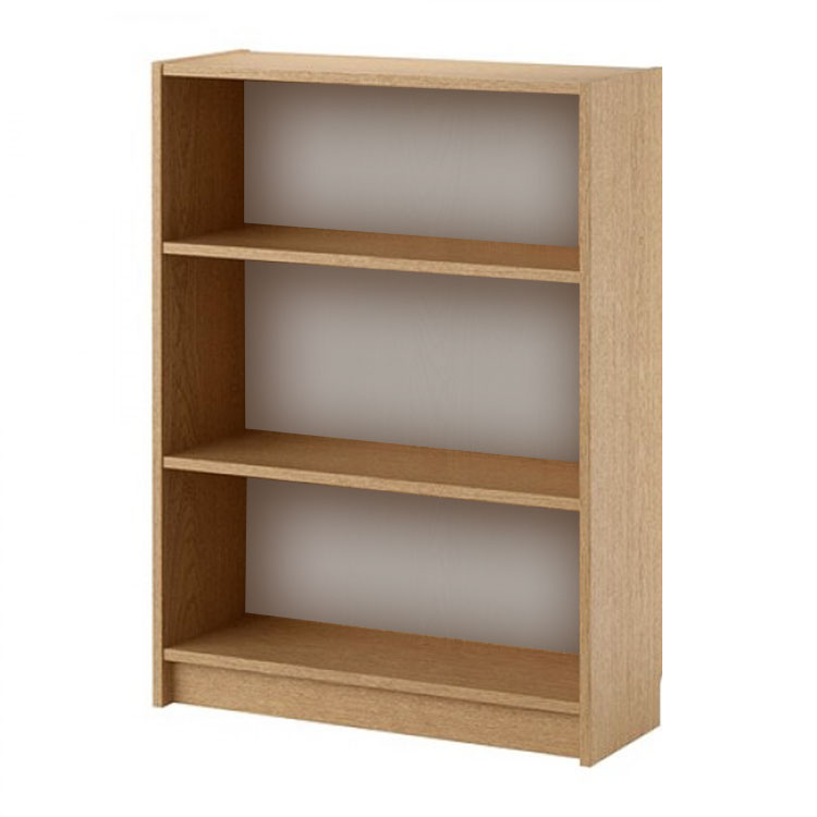 Biblioraft 3 nivele, 80x28x106 cm, Arly, PAL Stejar Sonoma