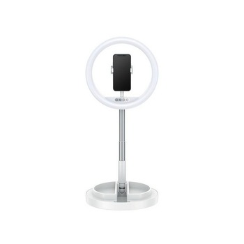 Lampa Circulara Ring Light Led Usams Tripod Suport Telefon Reglabil Inaltime 52-170 Cm, 6 Nivele, Alba Lampa Circulara Ring Light Led Usams Tripod Suport Telefon Reglabil Inaltime 52-170 Cm, 6 Nivele, Alba