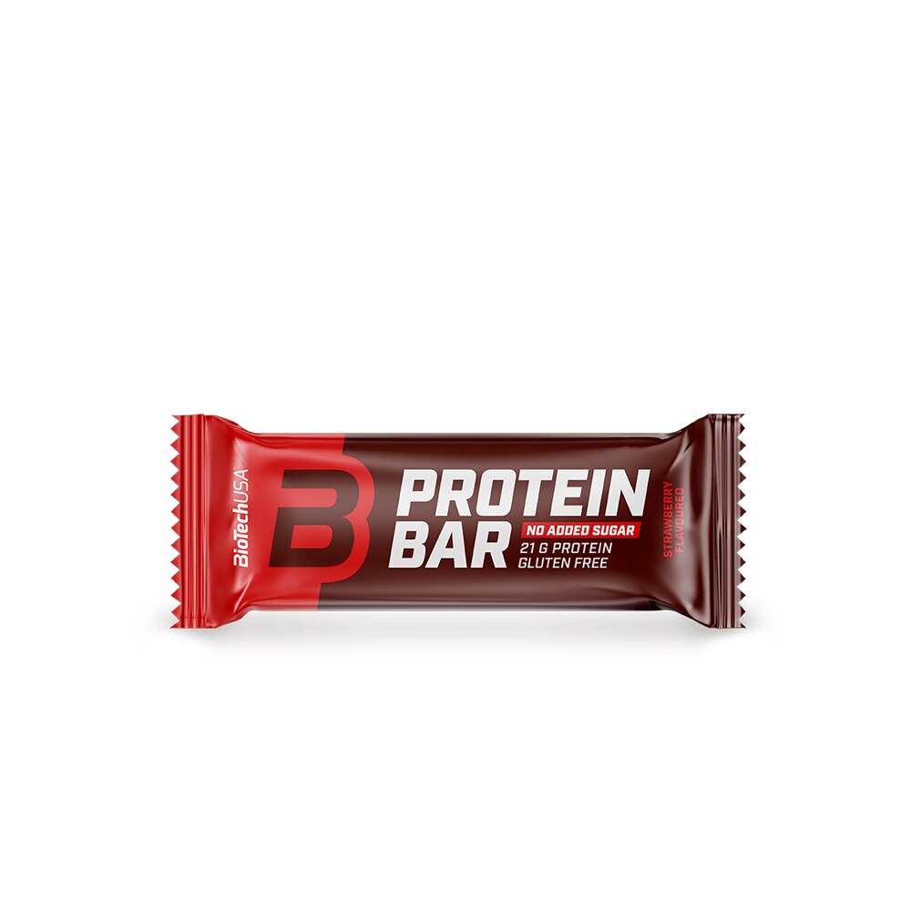 Baton Proteic, Biotech Usa, Protein Bar cu aroma de Capsuni, 70 grame