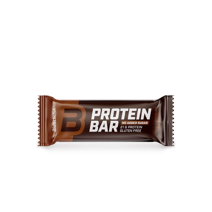 Baton Proteic, Biotech Usa, Protein Bar cu aroma de Double Chocolate, 70 grame