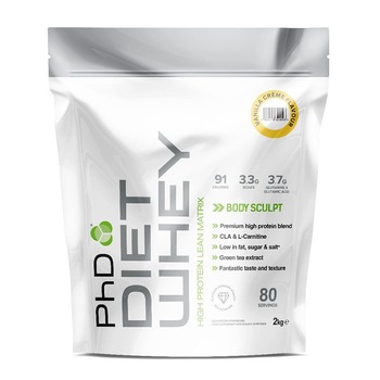 Pudra proteica Diet Whey Protein PhD Vanilie 2kg Pudra proteica Diet Whey Protein PhD Vanilie 2kg