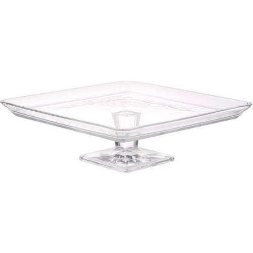 Platou Madlen patrat cu picior Pasabahce