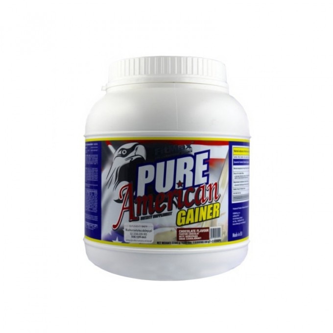 Proteina masa musculara Pure American gainer Fitmax 2200g ciocolata