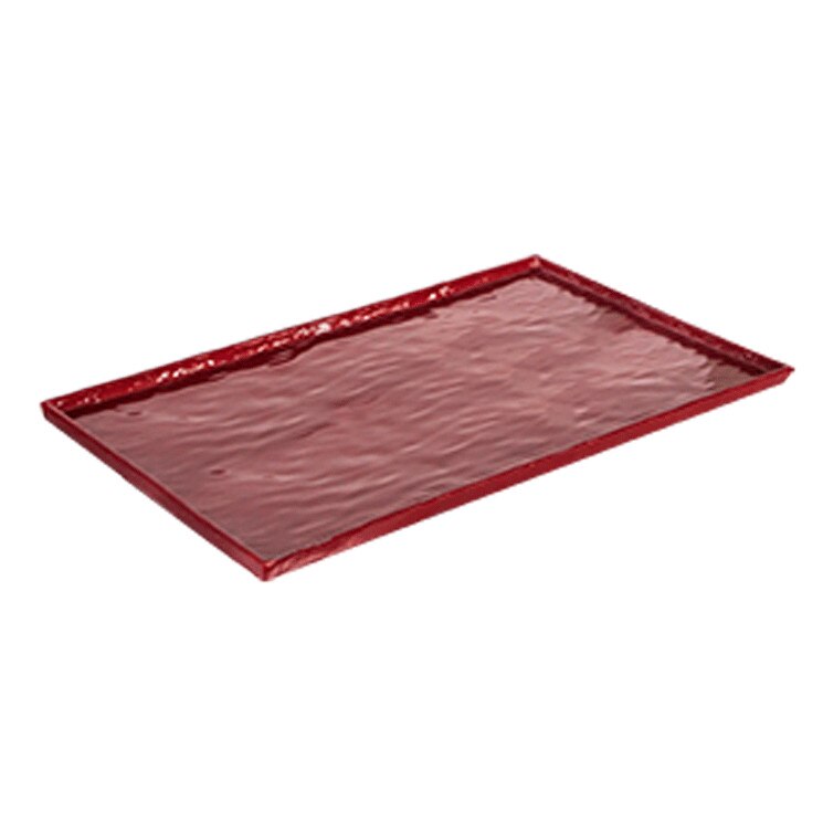 Tava melamina servire dreptunghiulara RAKI RED 16 3x53x1cm