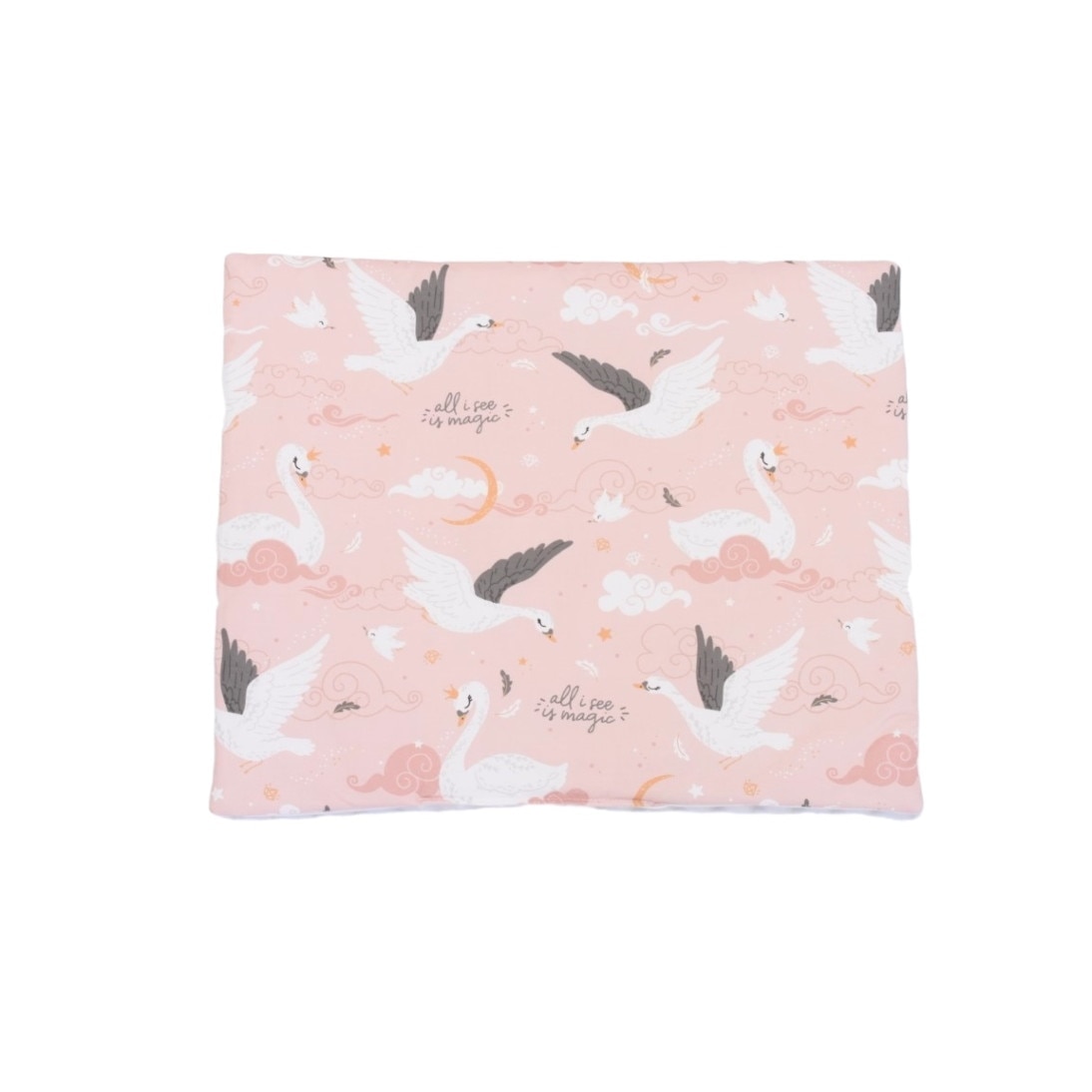 Pernuta plata bebe model lebede, 50x40 cm