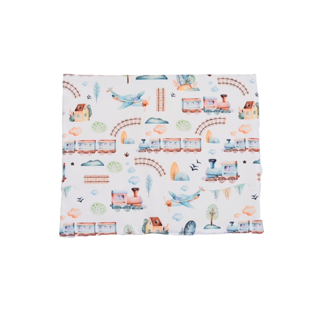 Pernuta plata bebe model trenulete, 50x40 cm