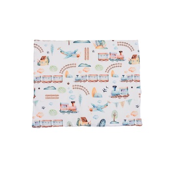 Pernuta plata bebe model trenulete, 50x40 cm Pernuta plata bebe model trenulete, 50x40 cm