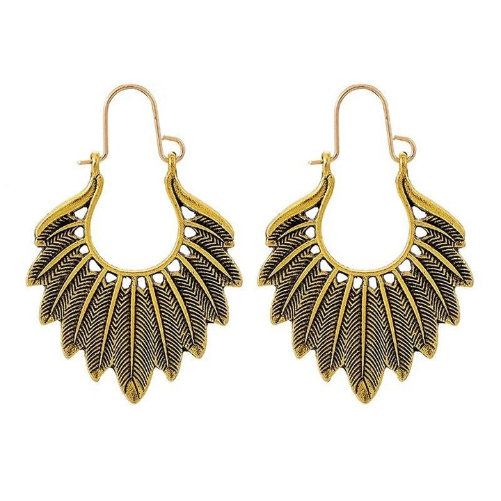 Cercei aurii, forma de pene, Oiva C10, Pursehuit