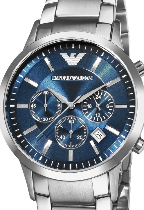 Emporio Armani Сребрист часовник с хронoметър