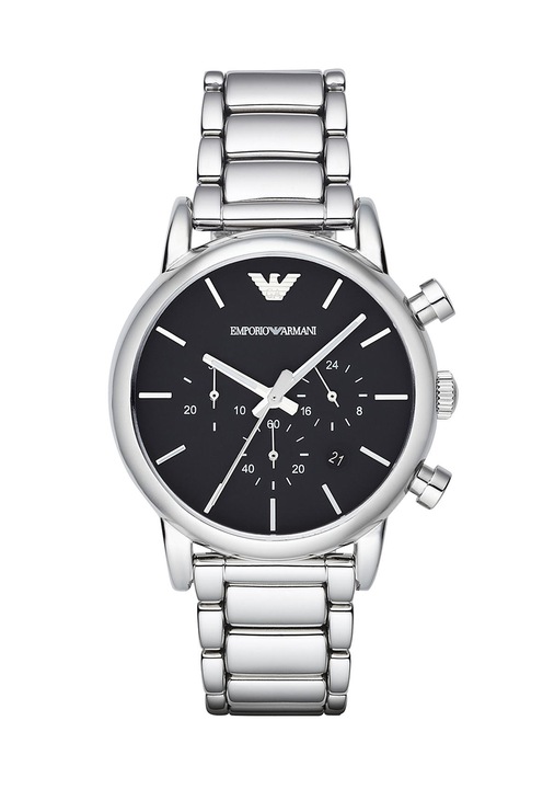 Emporio Armani Ceas cronograf argintiu