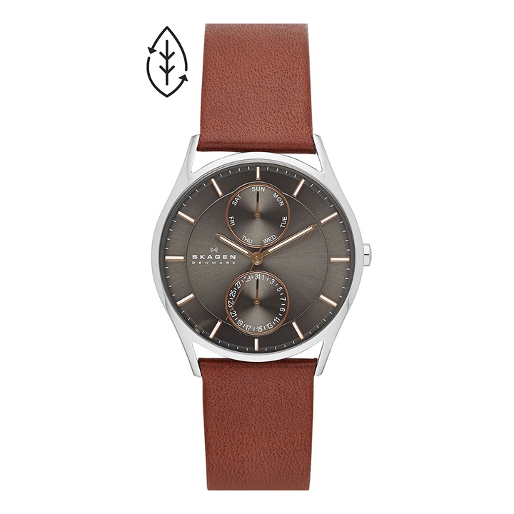 Skagen Кафяв часовник