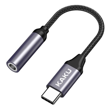 Cablu Adaptor, Convertor Audio - Jack (3.5mm) la conector Type-C (USB-C) Negru - KAKU - KSC-428 Cablu Adaptor, Convertor Audio - Jack (3.5mm) la conector Type-C (USB-C) Negru - KAKU - KSC-428
