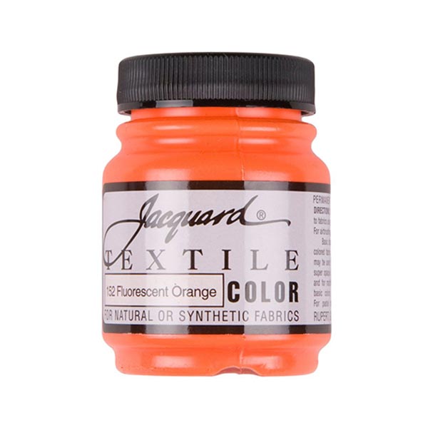 Vopsea pentru materiale textile Jacquard Textile Color, 67 ml, Fluorescent Orange