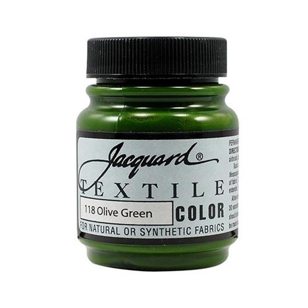 Vopsea pentru materiale textile Jacquard Textile Color, 67 ml, Olive Green