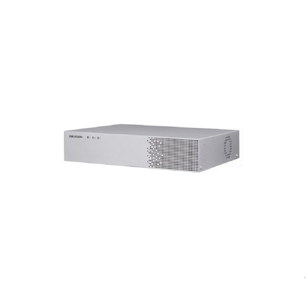 NVR 8 canale Hikvision iDS-6708NXI-I/8F B suporta pana la 8 canale pentru compararea imaginilor fetei sau recunoastere faciala