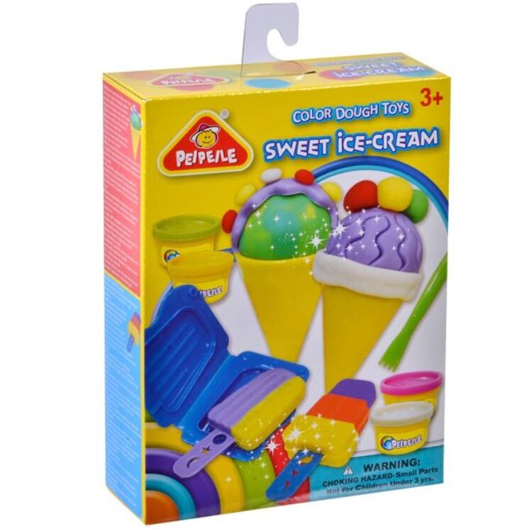 Set plastilina cu forme de inghetata, 3 ani +