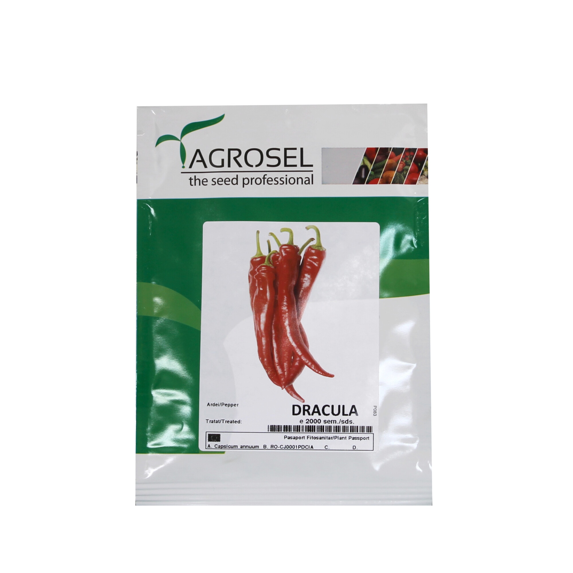 Seminte Ardei iute Dracula, AGROSEL, 2000 seminte