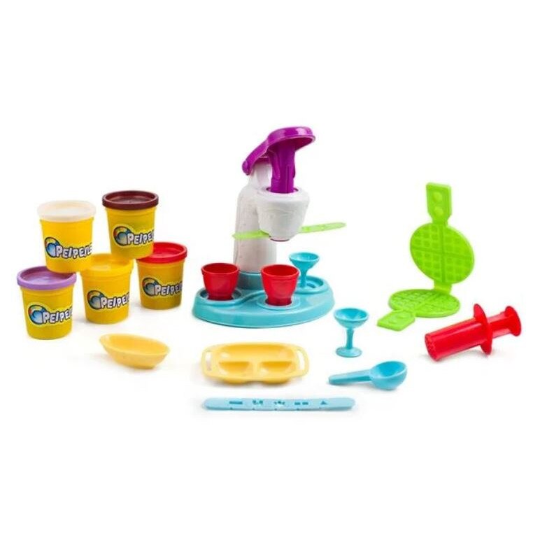 Set plastilina cu aparat de inghetata, 3 ani +