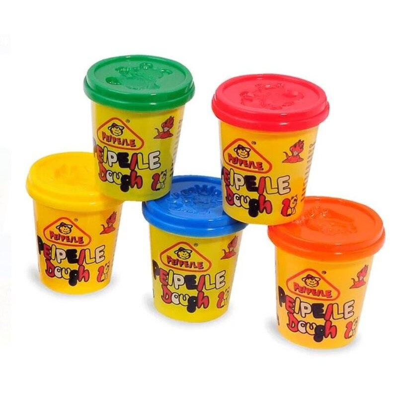 Set 5 cutii cu plastilina, 5x142 g, 3 ani +