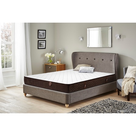 Saltea superortopedica, Ideal Sleep, 190x160x22cm, plasa de arcuri bonell, reversibila, hipoalergenica, ferma