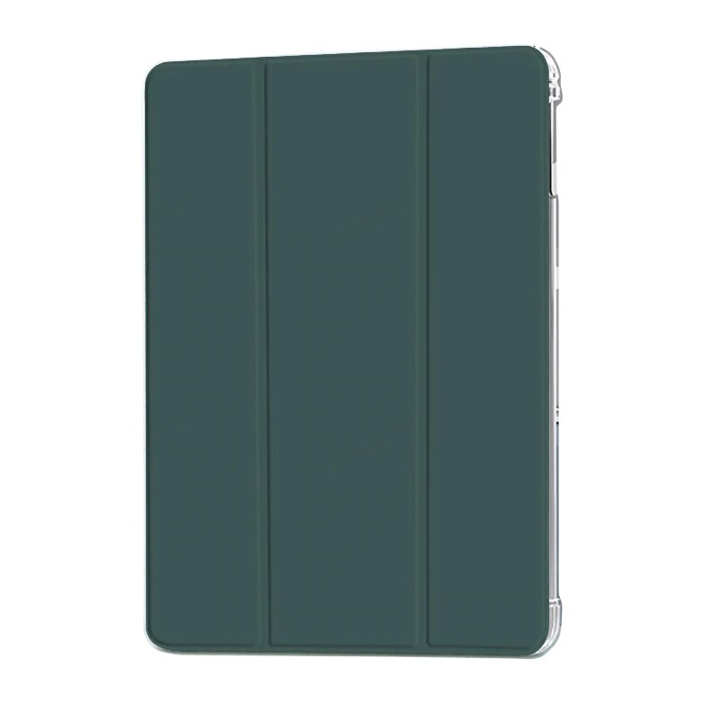 Husa protectie flip cu bumper Anti-fall pentru iPad Mini 1 / 2 / 3, Dark Green