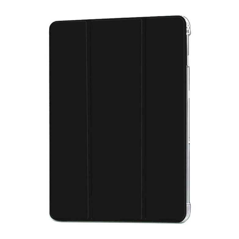 Husa protectie flip cu bumper Anti-fall pentru iPad 2 / 3 / 4, Negru