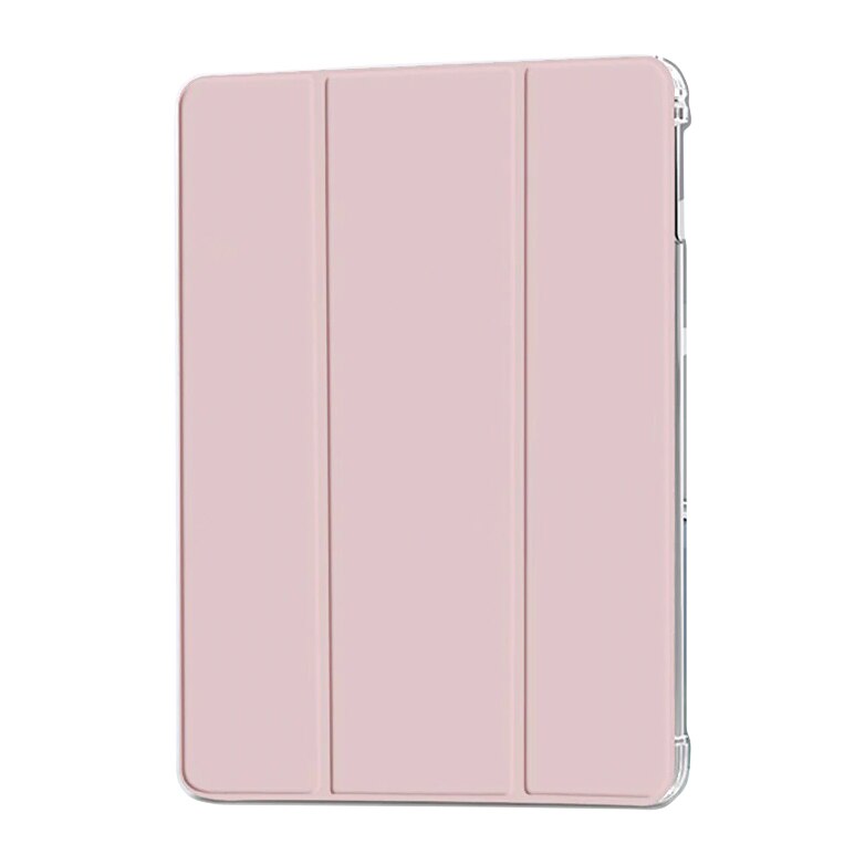 Husa protectie flip cu bumper Anti-fall pentru iPad 2 / 3 / 4, Pink