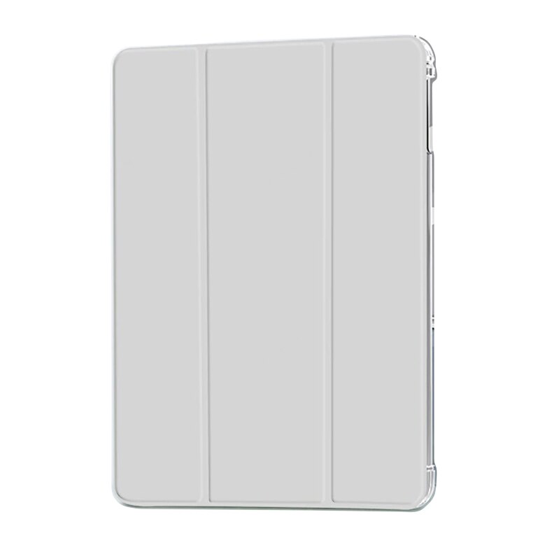 Husa protectie flip cu bumper Anti-fall pentru iPad Mini 4 / 5, Light Grey