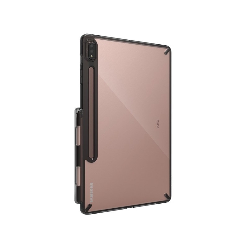 Husa Tableta Ringke Fushion Pc Case Compatibila Cu Galaxy Tab S7+ Plus, Transparenta Cu Margine Fumurie