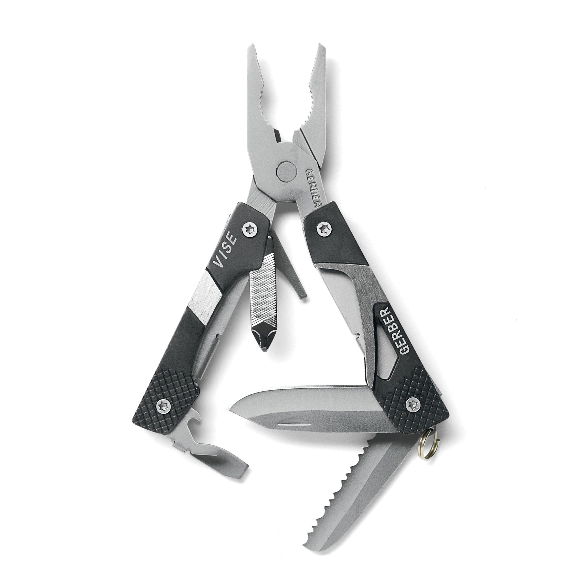 Cleste profesional multifunctional Gerber Vise, otel inoxidabil si aluminiu anodizat, 10.16 cm