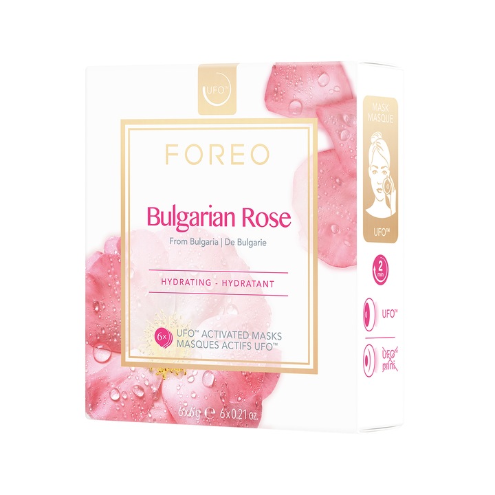 Masca faciala hidratanta Bulgarian Rose pentru FOREO UFO