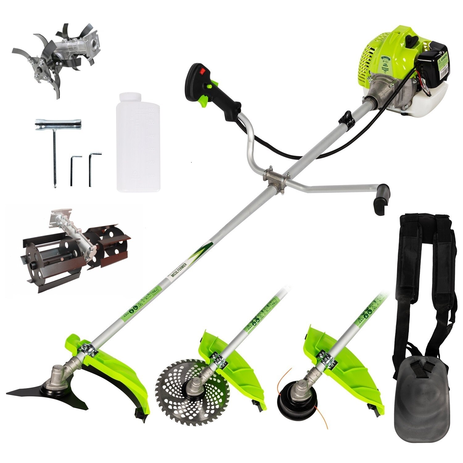 Motocositoare benzina GF Verde 3,4 CP, 6 Accesorii